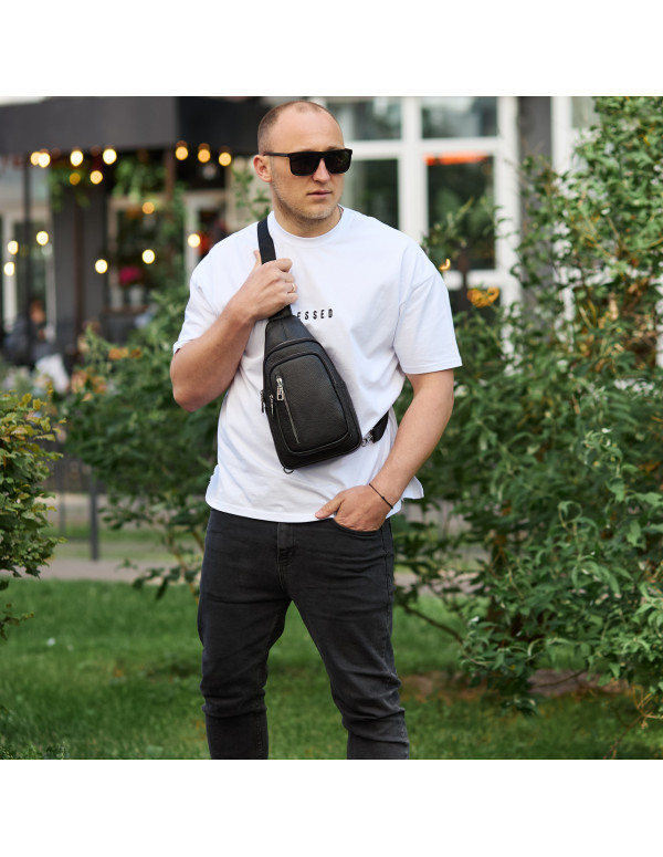 Сумка слінг чоловіча через плече Vermont, чорна