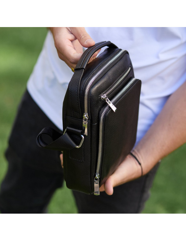 Чоловіча сумка-барсетка Grado, чорна
