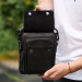 Сумка-барсетка чоловіча через плече Corvani, чорний колір