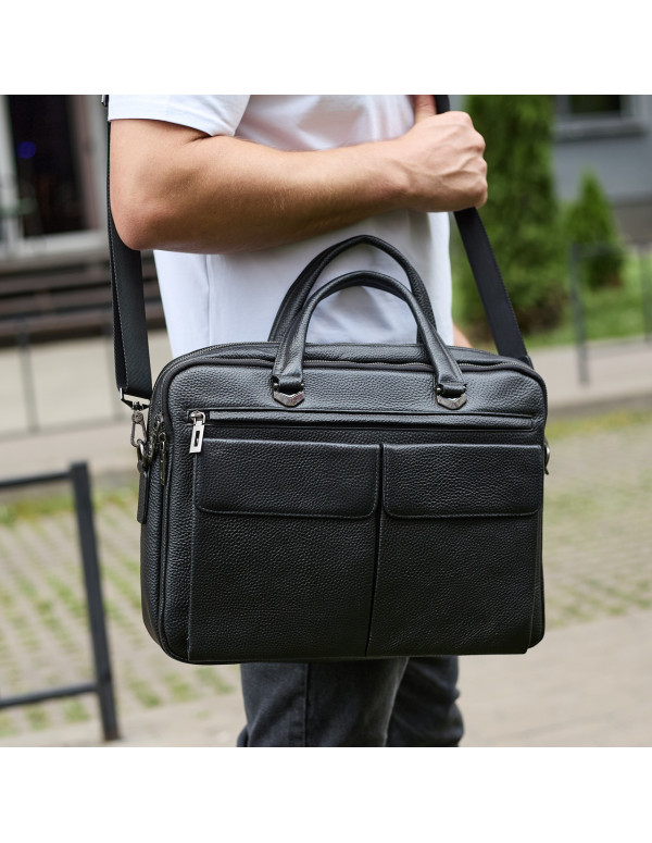 Портфель чоловічий офісний Oliv, чорний