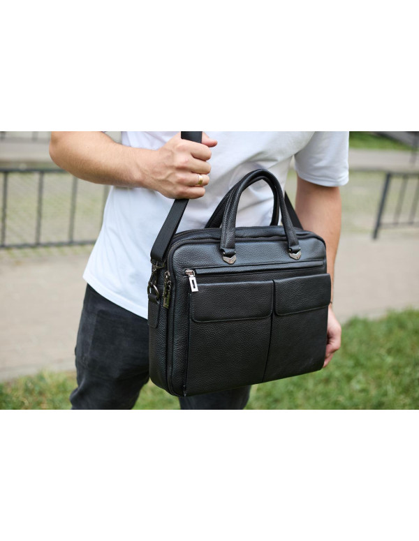 Портфель чоловічий офісний Oliv, чорний