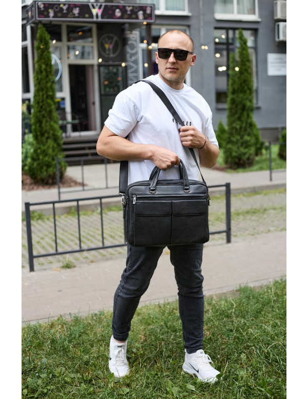 Портфель чоловічий офісний Oliv, чорний
