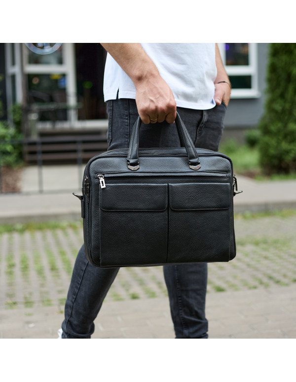 Портфель чоловічий офісний Oliv, чорний