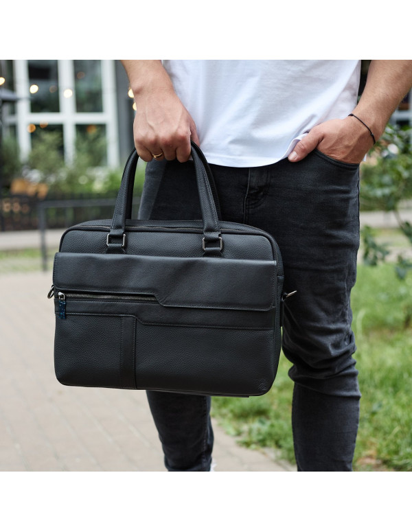 Чоловіча ділова сумка-портфель Orion, чорна