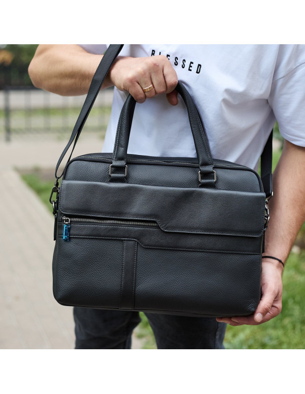 Чоловіча ділова сумка-портфель Orion, чорна