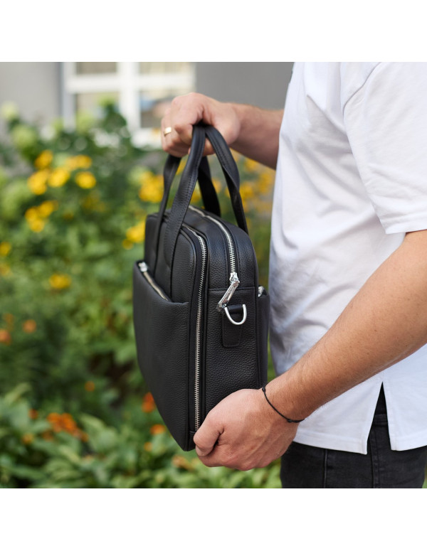 Чоловічий портфель на плече Domin, чорний