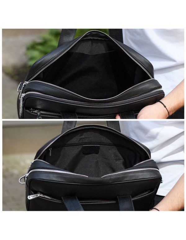 Чоловічий портфель на плече Domin, чорний