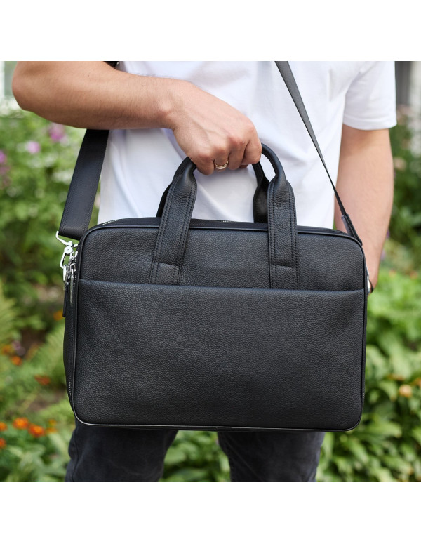 Чоловічий портфель на плече Domin, чорний