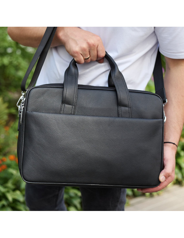 Чоловічий портфель на плече Domin, чорний