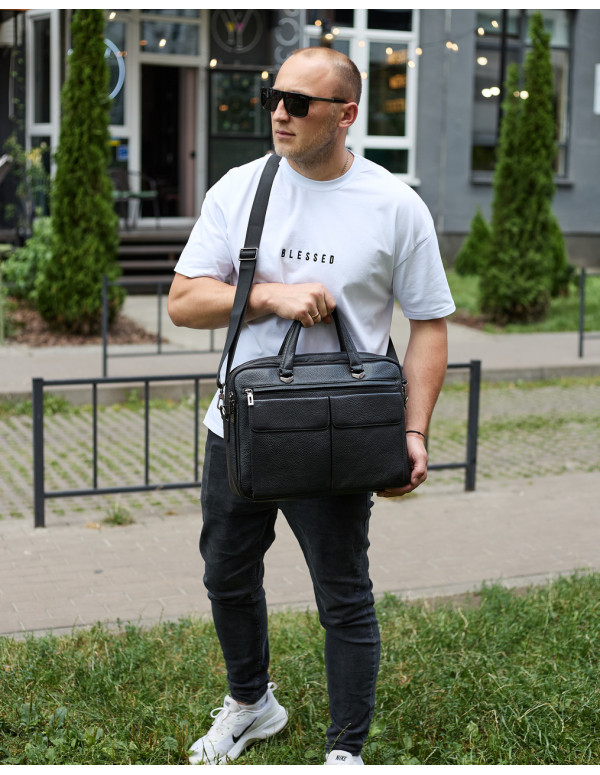 Портфель чоловічий офісний Oliv, чорний