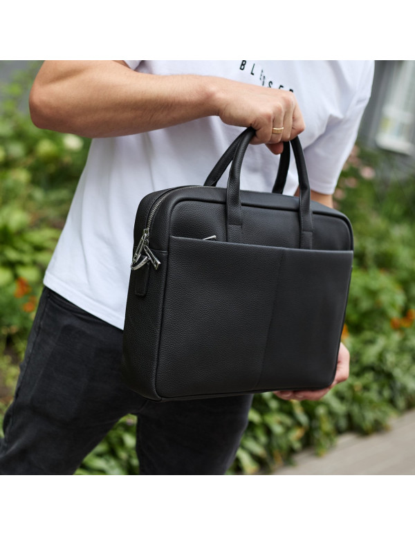 Чоловічий портфель на плече Eron, чорний