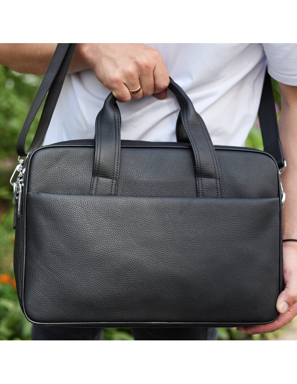 Чоловічий портфель на плече Domin, чорний