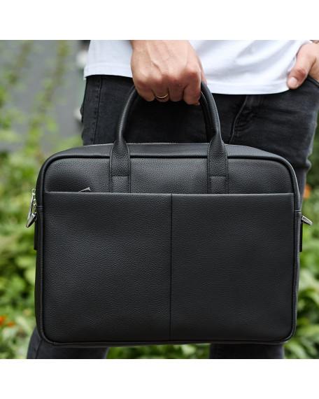 Чоловічий портфель на плече Eron, чорний