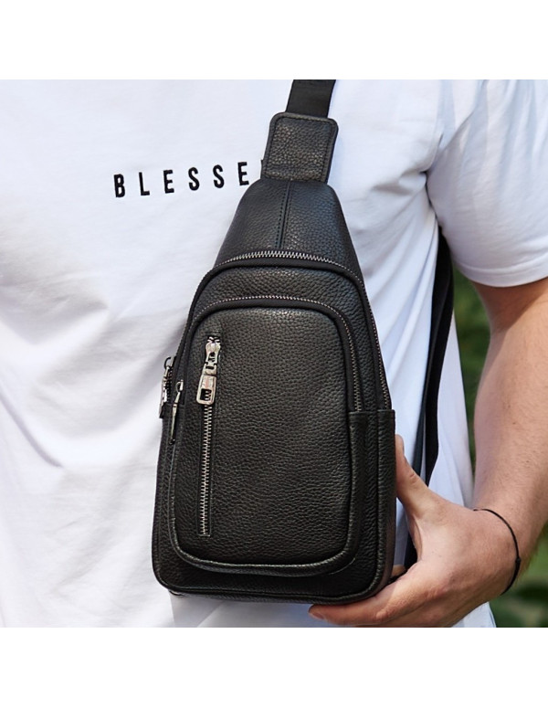 Сумка слінг чоловіча через плече Vermont, чорна