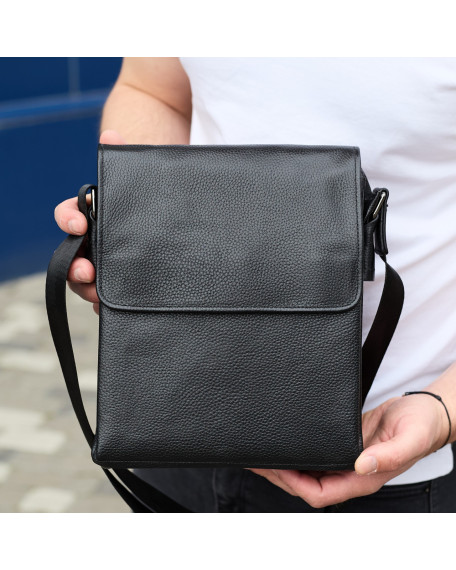 Сумка месенджер Aver, чорна