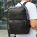Чоловічий шкіряний рюкзак для поїздок Nera, чорний