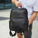 Чоловічий шкіряний рюкзак для поїздок Nera, чорний