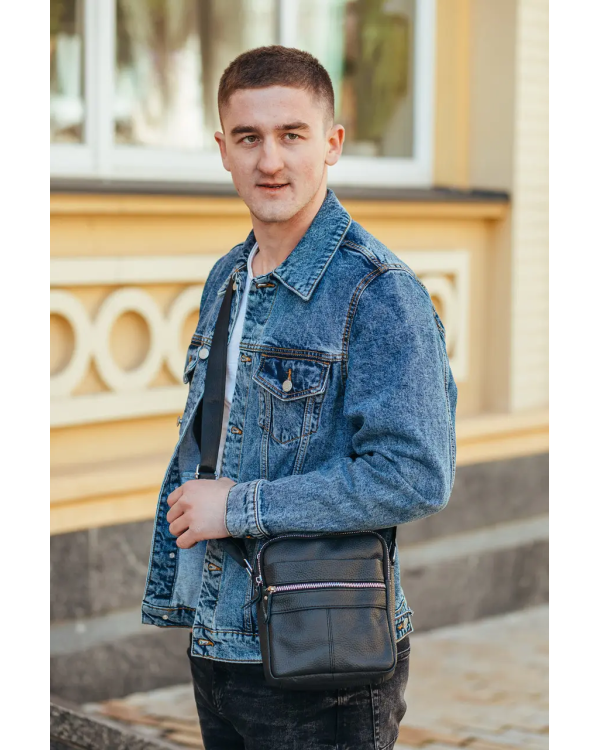Сумка-барсетка чоловіча Solvani, чорна