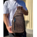 Чоловічий шкіряний слінг  Savo, коричневий
