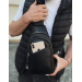 Сумка слінг чоловіча через плече Ferrara, чорна