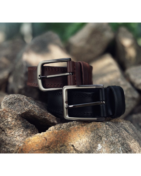 Чоловічий шкіряний ремінь