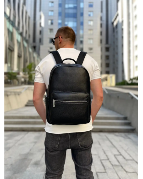 Чоловічий рюкзак Arden з натуральної шкіри, чорний