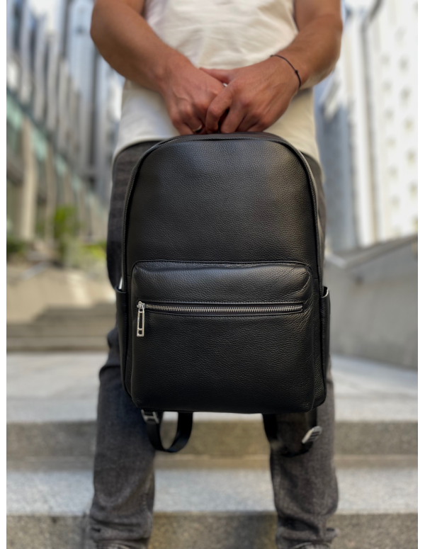 Чоловічий рюкзак Arden з натуральної шкіри, чорний