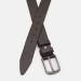 Ремінь з натуральної шкіри чоловічий 115×3.5 / пояс для брюків, коричневий