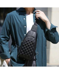 Чоловічий рюкзак на одне плече Cremona, чорний