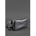Шкіряна поясна сумка Dropbag Maxi чорна Krast BN-BAG-20-g