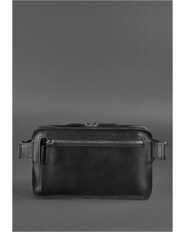 Шкіряна поясна сумка Dropbag Maxi чорна Crazy Horse - BN-BAG-20-g-kr