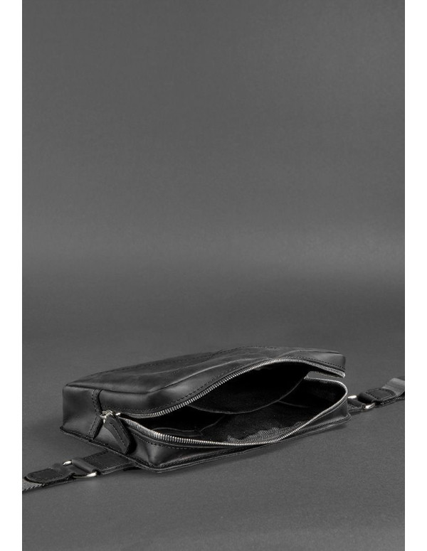Шкіряна поясна сумка Dropbag Maxi чорна Crazy Horse - BN-BAG-20-g-kr