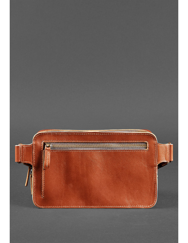 Шкіряна поясна сумка Dropbag Maxi світло-коричнева - BN-BAG-20-k