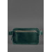 Шкіряна поясна сумка Dropbag Maxi зелена Krast - BN-BAG-20-malachite