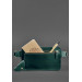 Шкіряна поясна сумка Dropbag Maxi зелена Krast - BN-BAG-20-malachite