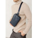 Шкіряна поясна сумка Dropbag Maxi темно-синя - BN-BAG-20-navy-blue