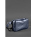 Шкіряна поясна сумка Dropbag Maxi темно-синя - BN-BAG-20-navy-blue