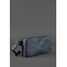 Шкіряна поясна сумка Dropbag Maxi синя Crazy Horse - BN-BAG-20-nn
