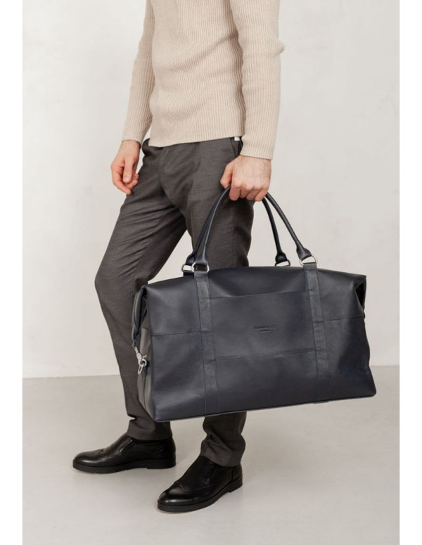 Шкіряна дорожня сумка темно-коричнева Crazy Horse - BN-BAG-41-o