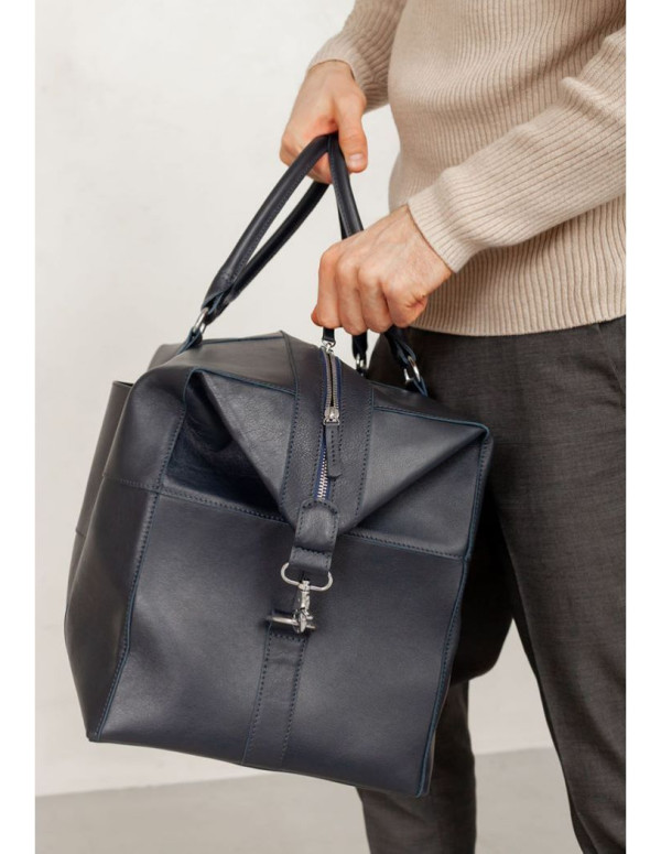 Шкіряна дорожня сумка темно-коричнева Crazy Horse - BN-BAG-41-o