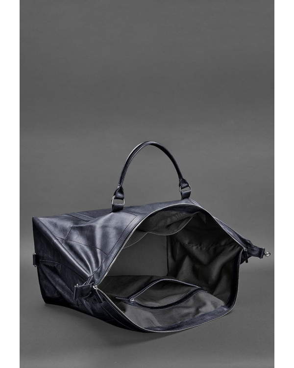 Шкіряна дорожня сумка темно-синя - BN-BAG-41-mystic