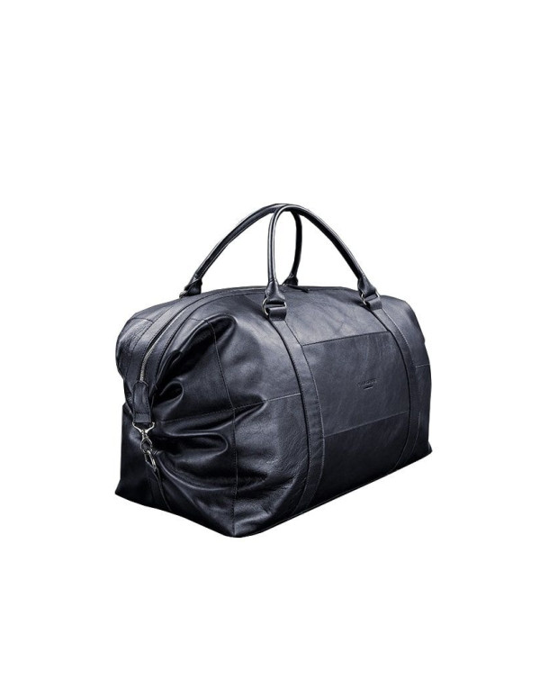 Шкіряна дорожня сумка темно-синя - BN-BAG-41-mystic