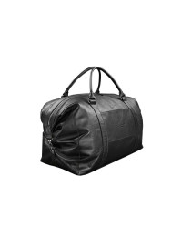 Шкіряна дорожня сумка чорна