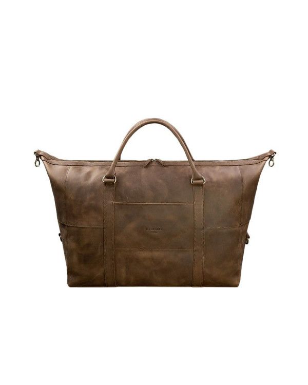 Шкіряна дорожня сумка темно-коричнева Crazy Horse - BN-BAG-41-o