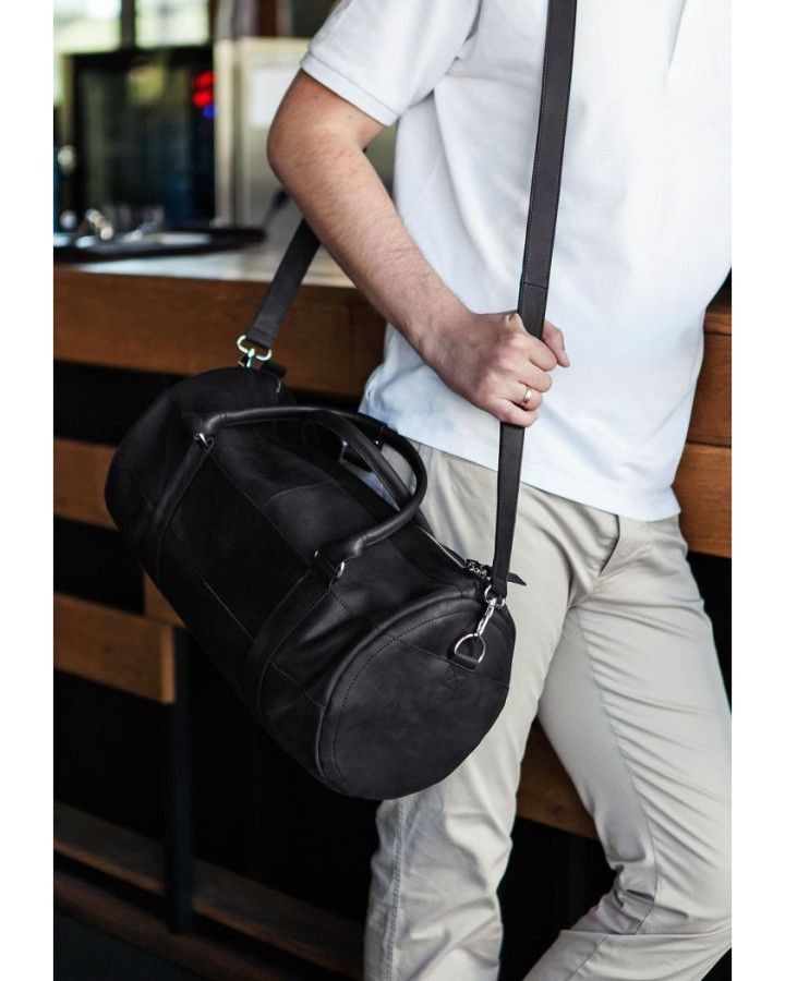 Шкіряна сумка Harper чорна Crazy Horse - BN-BAG-14-g-kr