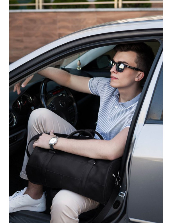 Шкіряна сумка Harper чорна Crazy Horse - BN-BAG-14-g-kr