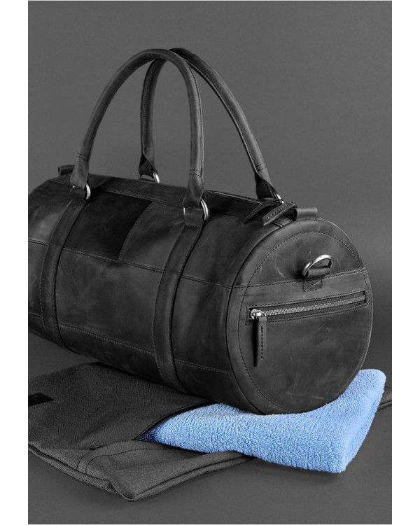 Шкіряна сумка Harper чорна Crazy Horse - BN-BAG-14-g-kr