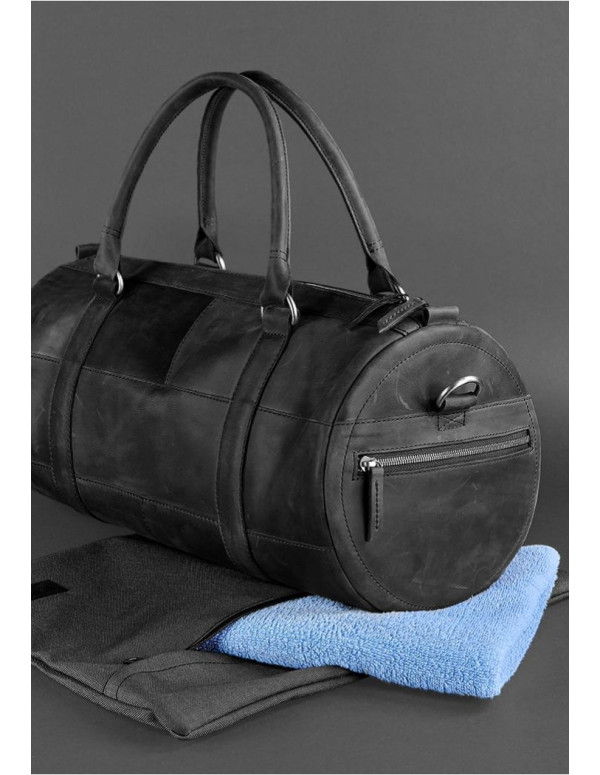 Шкіряна сумка Harper чорна Crazy Horse - BN-BAG-14-g-kr