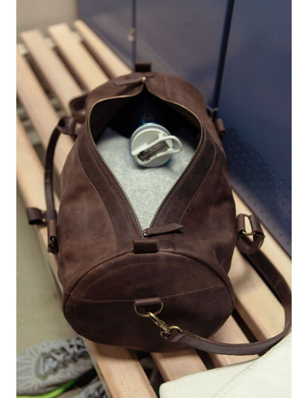 Шкіряна сумка Harper темно-коричнева Crazy Horse - BN-BAG-14-o