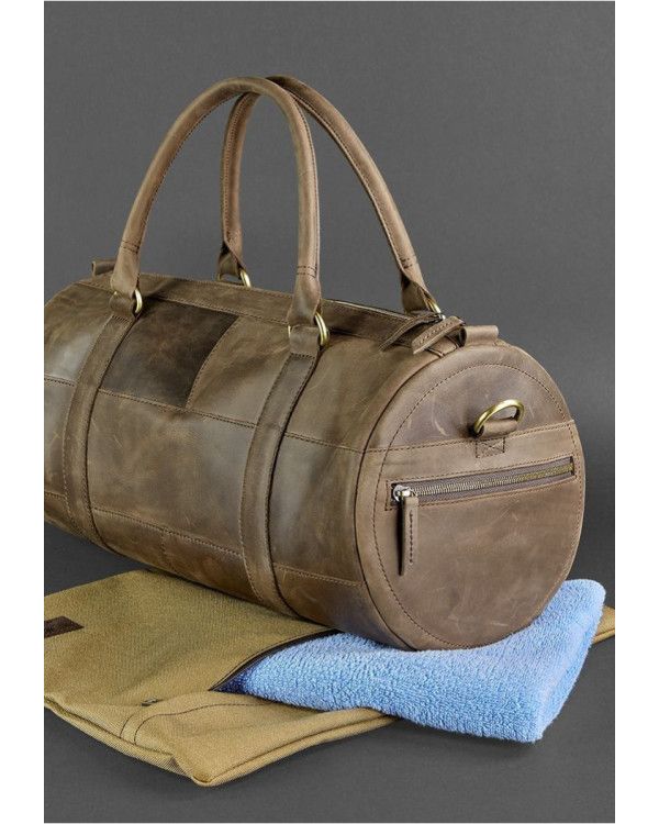 Шкіряна сумка Harper темно-коричнева Crazy Horse - BN-BAG-14-o
